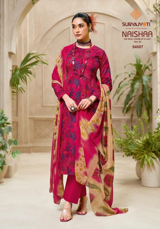 Suryajyoti naishaa vol 54 dress material wholesale